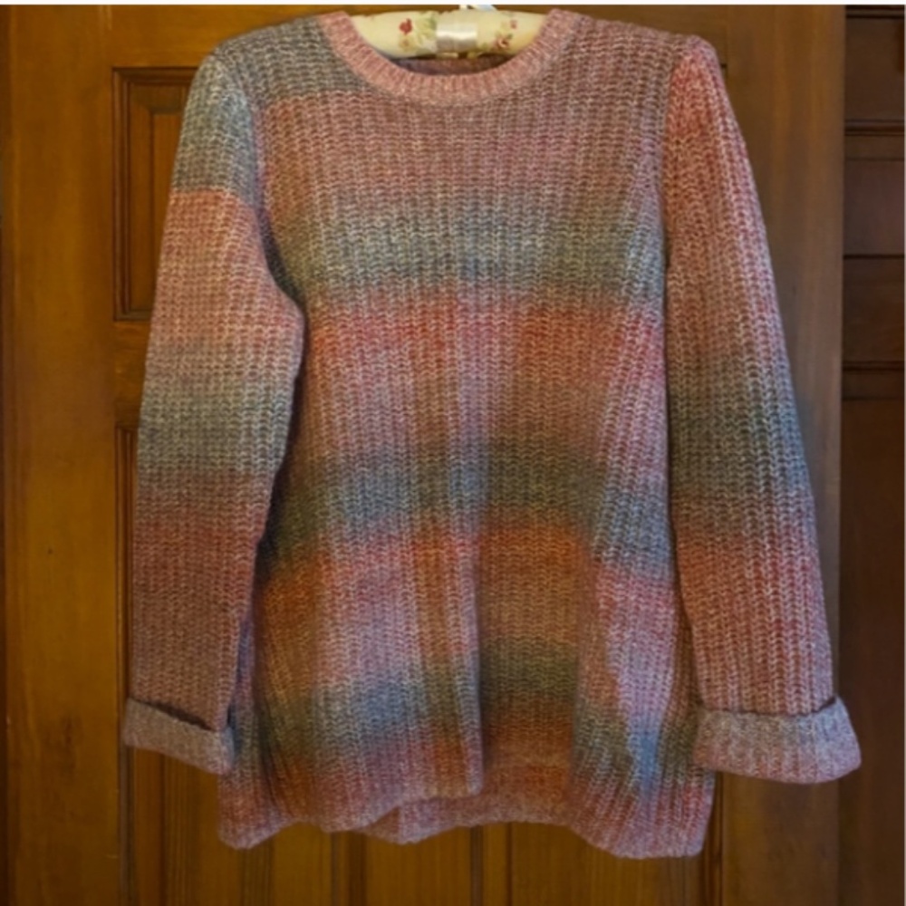 J. Jill peachy/pinkish gray sweater size M